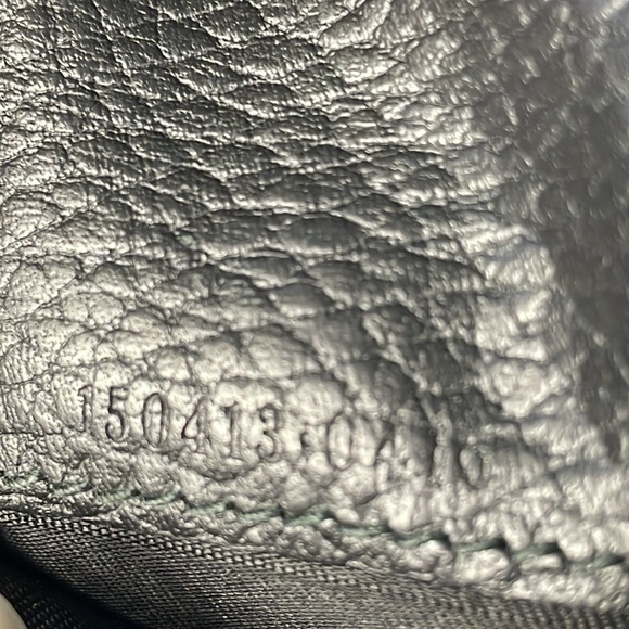 Gucci Bifold Compact Wallet GG Guccissima Monogram Canvas Black Web Tab - Picture 16 of 17